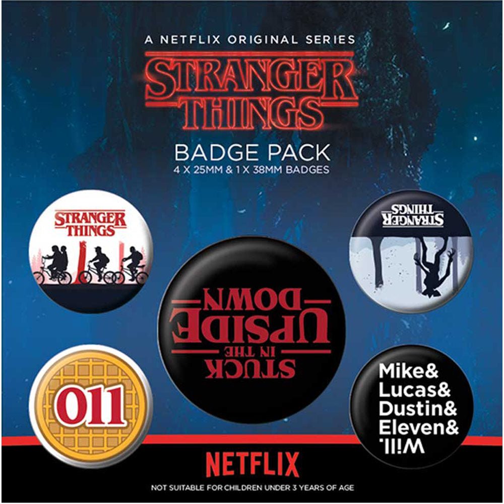 STRANGER THINGS ストレンジャー・シングス (シーズン5 2025年配信決定 ) - Upside Down / バッジ - PGS